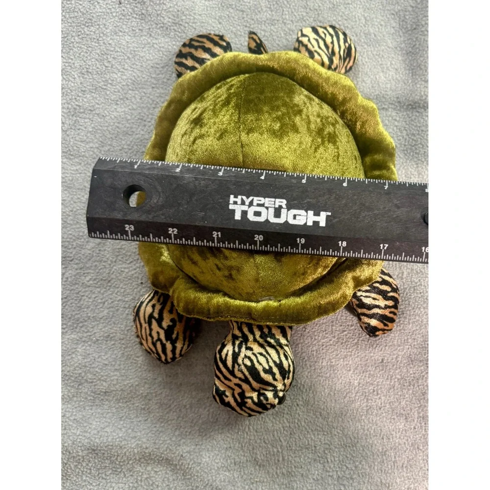 Wildlife Artists 2002 Turtle Plush Green Velvet‎ Tiger Stripe Red Belly 9 Inch